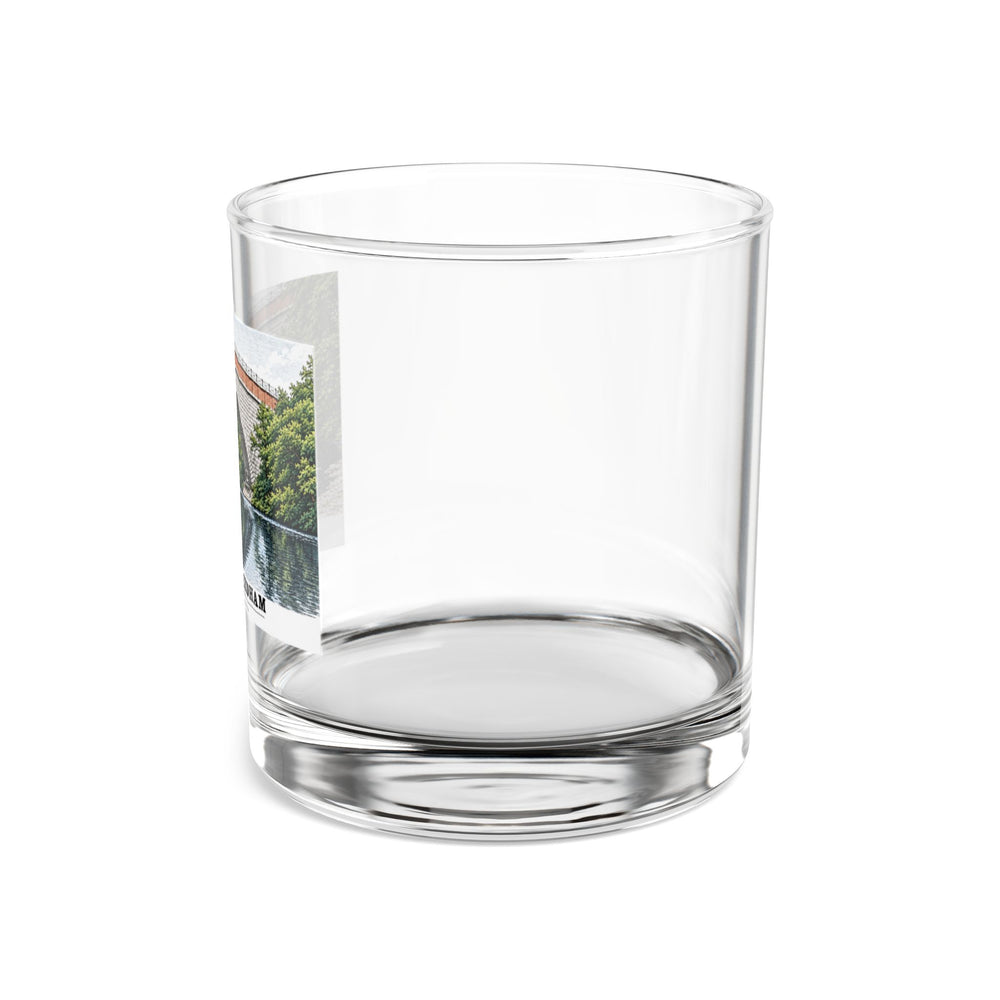 Echo Bridge, Hemlock Gorge, Upper Falls; Charles River and Ellis Street 10 oz Rocks Glass - Charles River