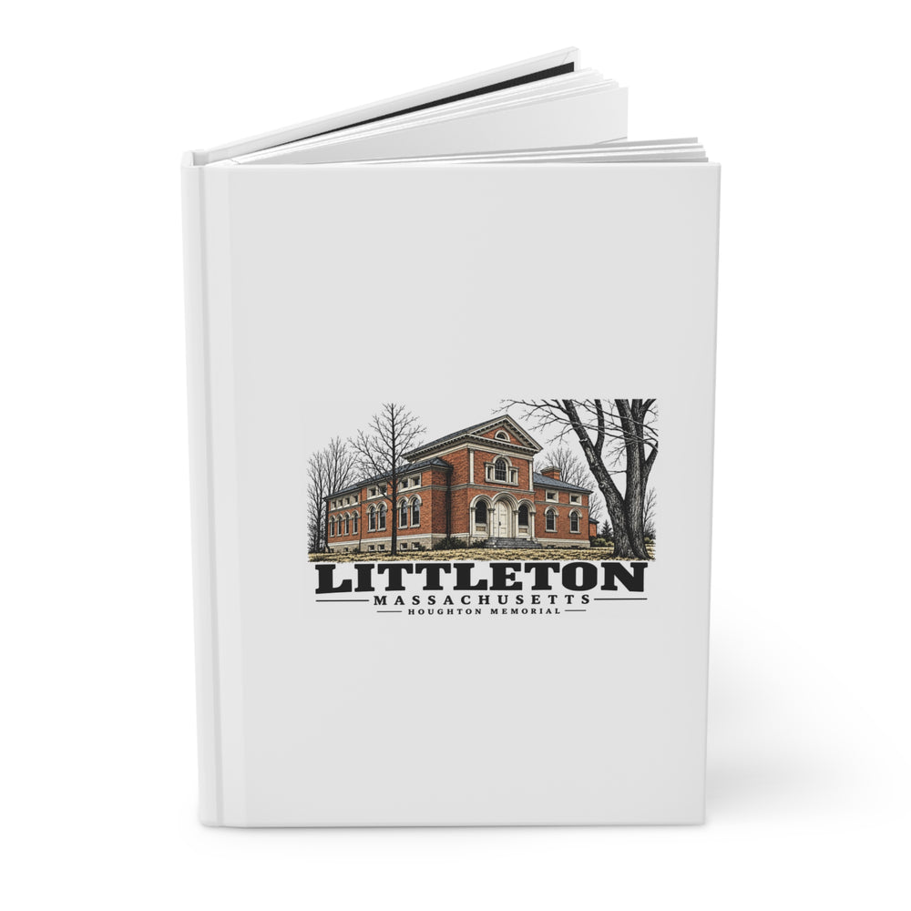 Illustrated Houghton Memorial in Littleton on matte hardcover journal