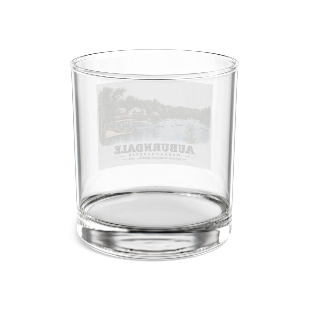 Norumbega Park shore, Charles River Lakes District, Auburndale 10 oz Rocks Glass - Charles River
