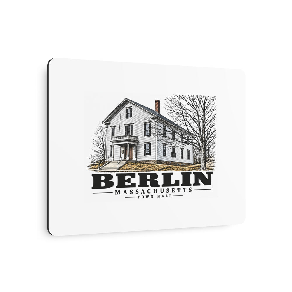 Illustrated Town Hall in Berlin on metal art sign