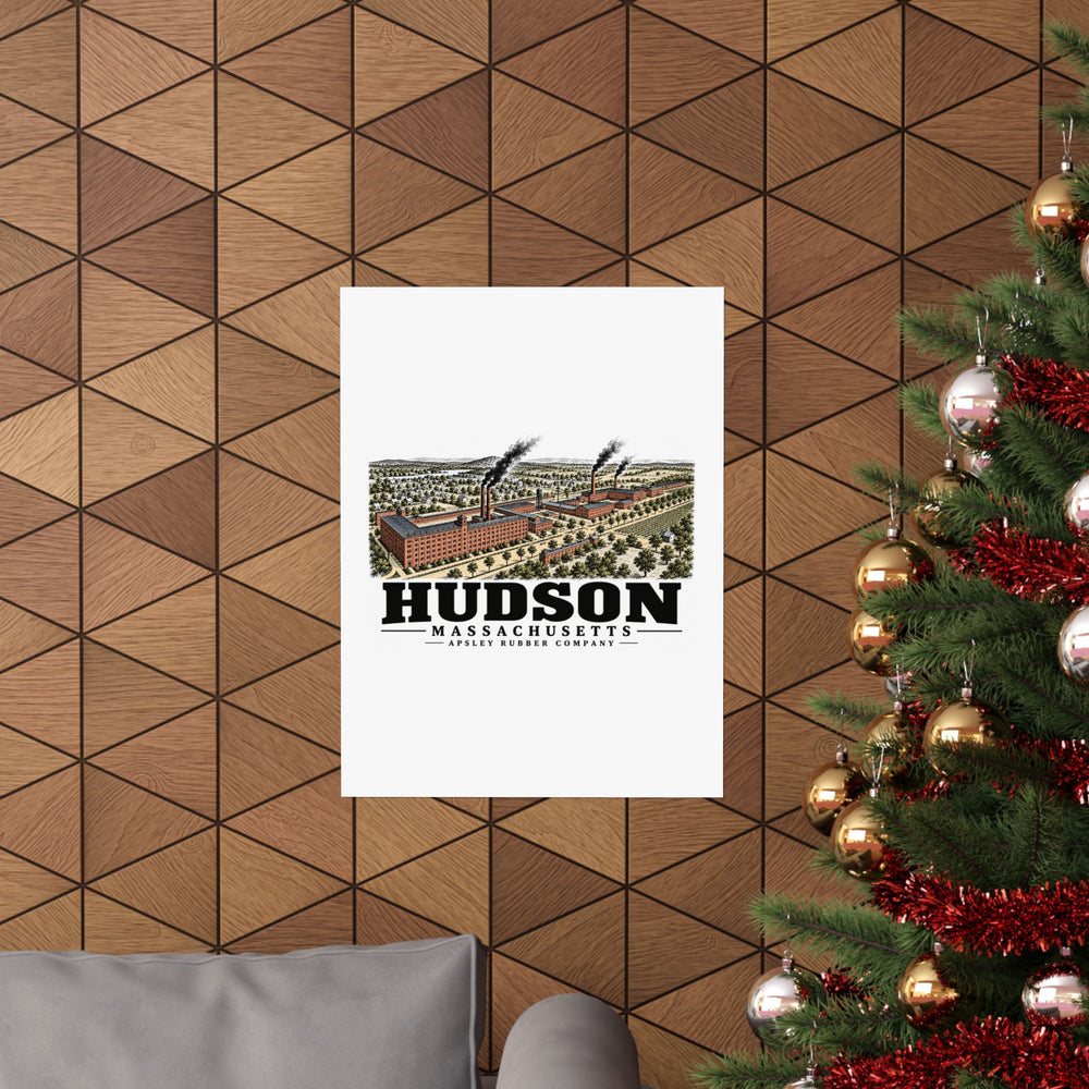 Illustrated Apsley Rubber Company in Hudson on unframed matte poster