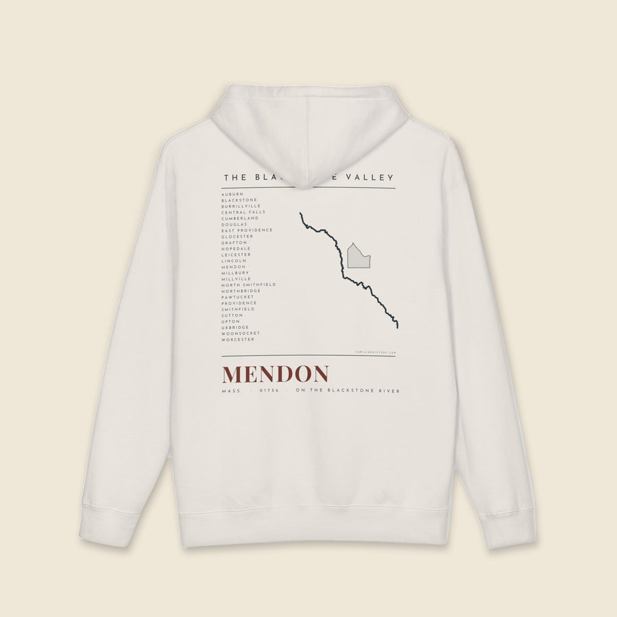 Mendon River Map Hoodie