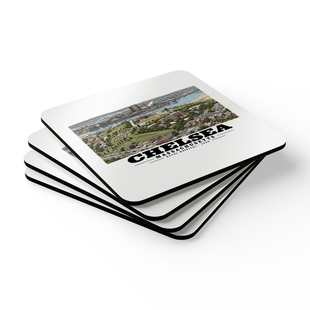 Naval Hospital Chelsea Cork Back Coaster Set - Boston Harbor