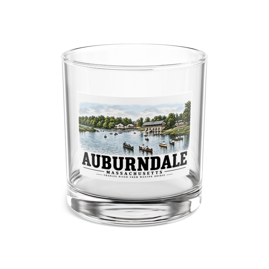 The Charles River from Weston Bridge, Auburndale, Mass. 10 oz Rocks Glass - Charles River