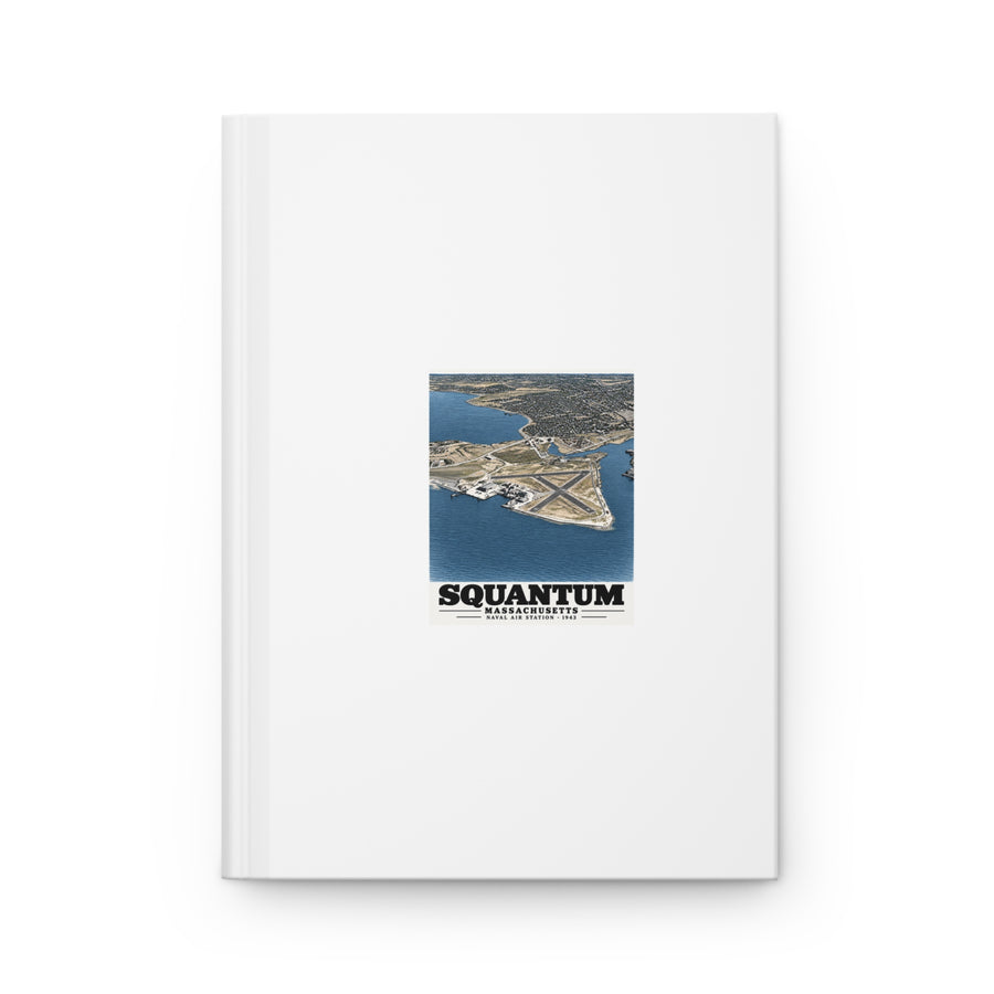 U.S. Naval Air Station, Squantum, MA Matte Hardcover Journal - Boston Harbor