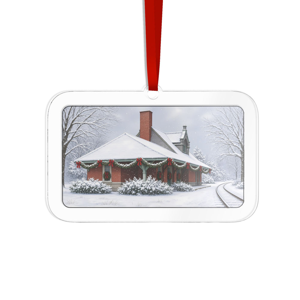 Train Station — Uxbridge, MA Christmas Ornament