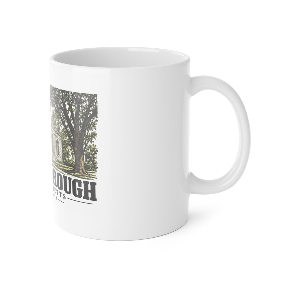 NORTHBOROUGH Free Library 11 oz White Ceramic Mug - Assabet Valley Goods
