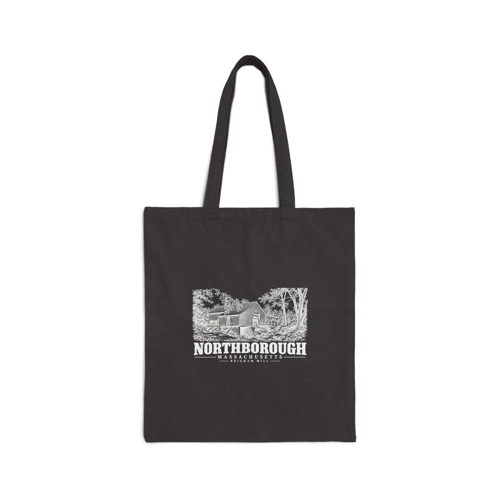 Brigham Mill Natural + Black Heavy Canvas Tote - Assabet Valley Goods