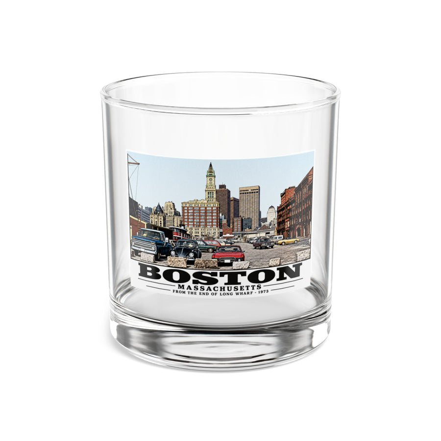 From end of Long Wharf 10 oz Rocks Glass - Boston Harbor