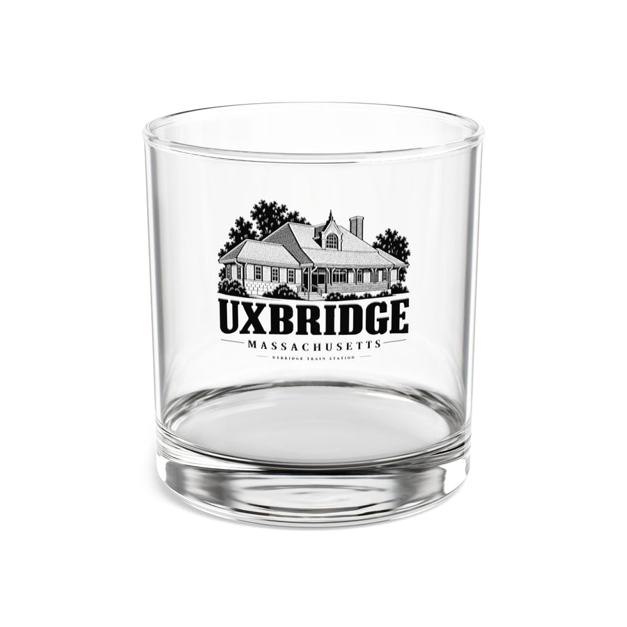 Uxbridge Train Station 10 oz Rocks Glass product mockup