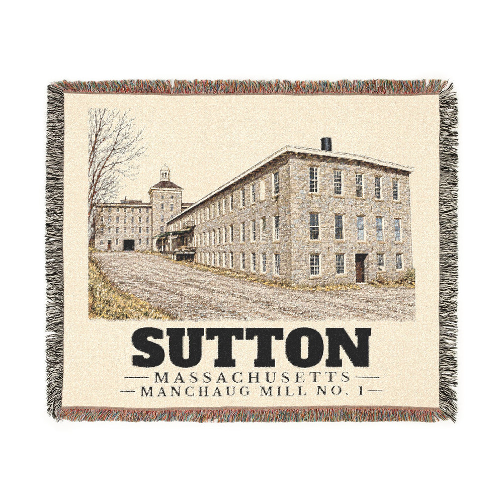 Manchaug Mill No. 1 — Sutton, Massachusetts woven blanket, product view 1