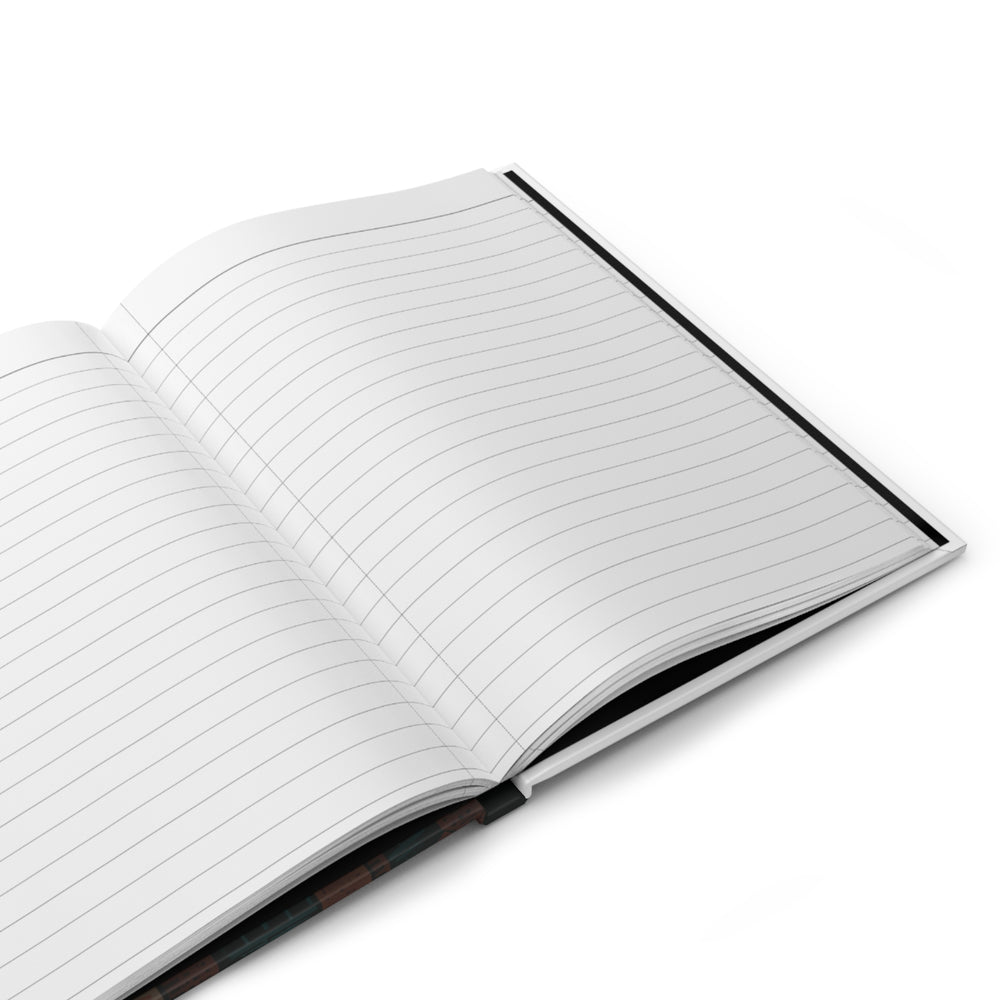 Upton Knowlton Hat Factory journal, open to the lined pages