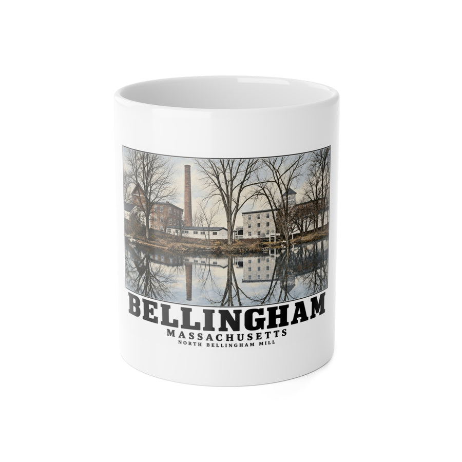 The North Bellingham Mill, plate following printed page 144 11 oz White Ceramic Mug - Charles River