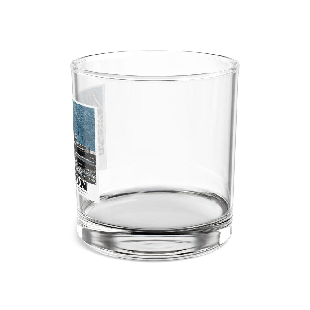 Maritime Coal Co., East Boston, MA -from North 1000 ft. 10 oz Rocks Glass - Boston Harbor
