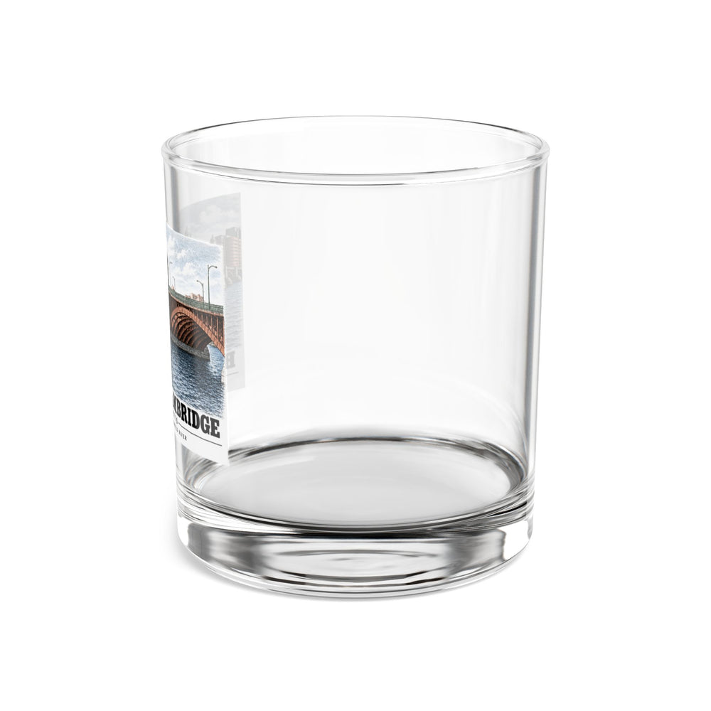 Longfellow Bridge, Charles Circle / Main Street across Charles River 10 oz Rocks Glass - Charles River