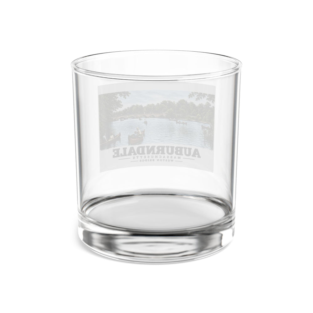 Weston Bridge, Auburndale, Mass. 10 oz Rocks Glass - Charles River