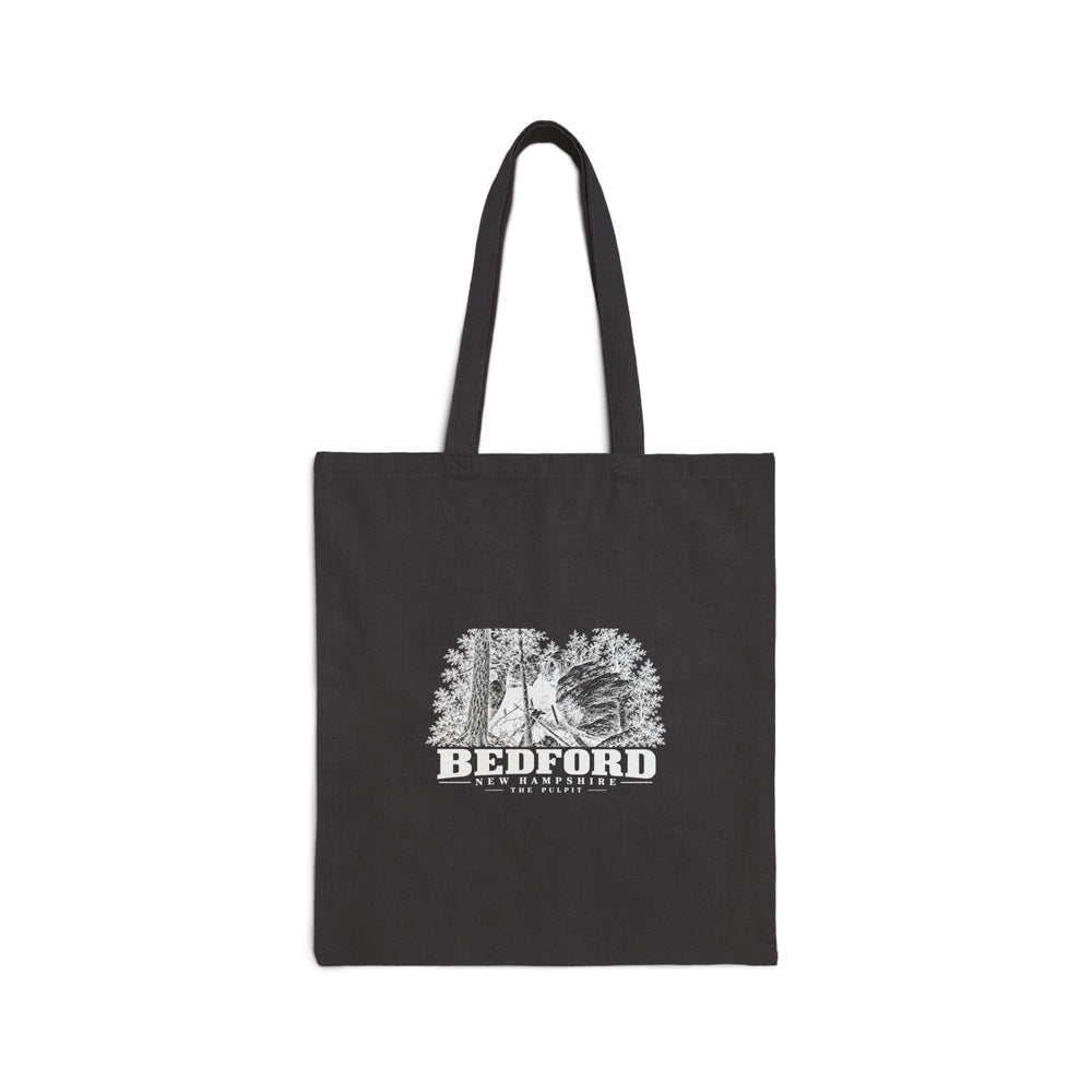 The Pulpit rock formation Natural + Black Heavy Canvas Tote - Merrimack Valley Goods