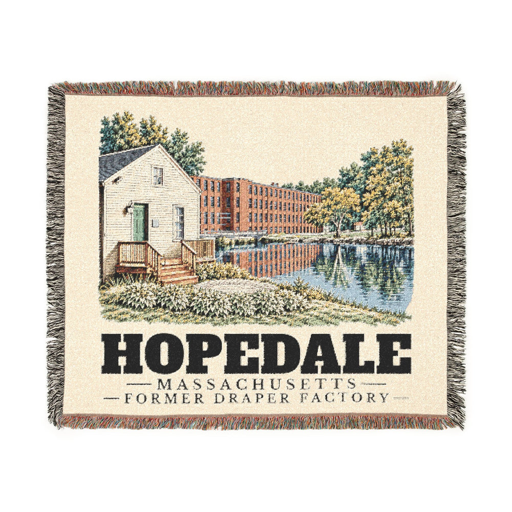 Former Draper Factory — Hopedale, Massachusetts woven blanket, product view 1