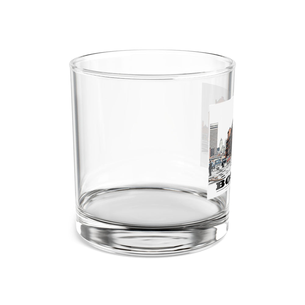 Old Long Wharf 10 oz Rocks Glass - Boston Harbor