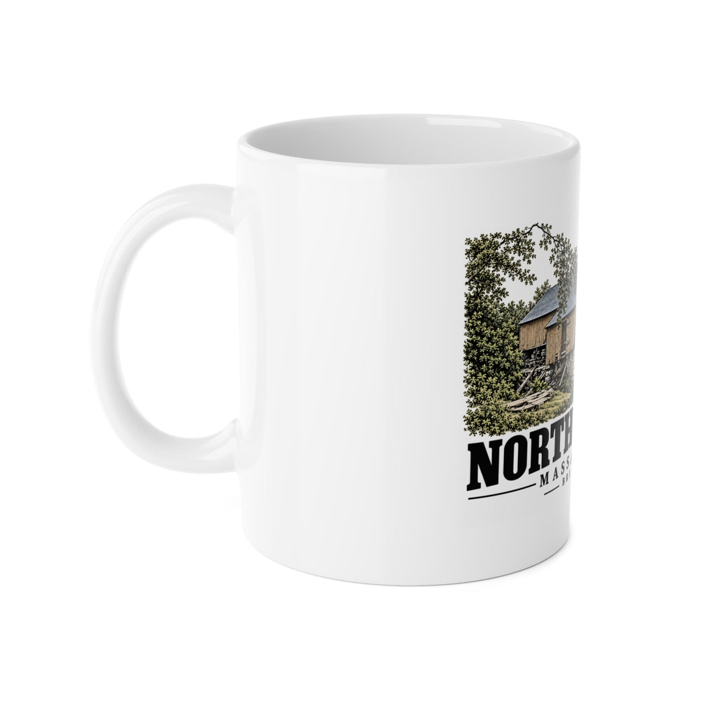 NORTHBOROUGH Brigham Mill 11 oz White Ceramic Mug - Assabet Valley Goods