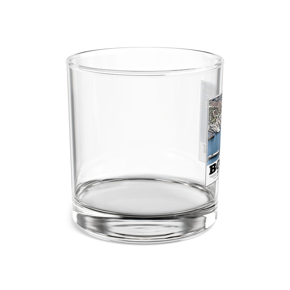 Illustrated Charlestown Navy Yard, June 1940 in Charlestown on rocks glass