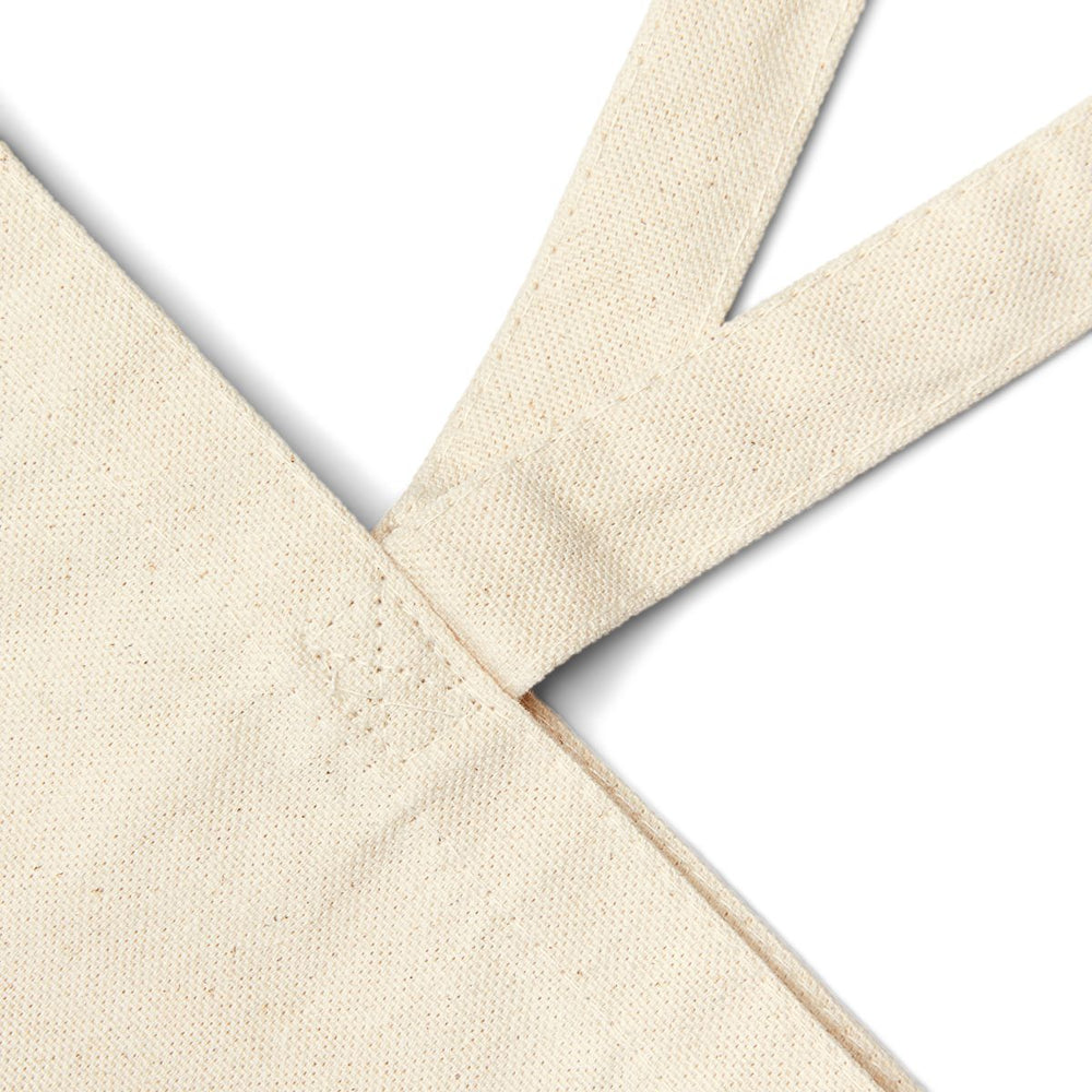 Upton Town Hall artwork on Natural heavy canvas tote bag, closeup 1 view