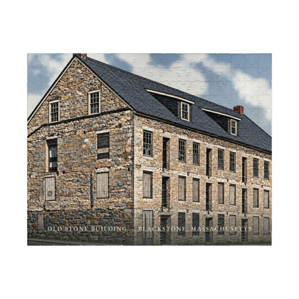 Blackstone Old Stone Building 252-Piece Jigsaw Puzzle - assembled