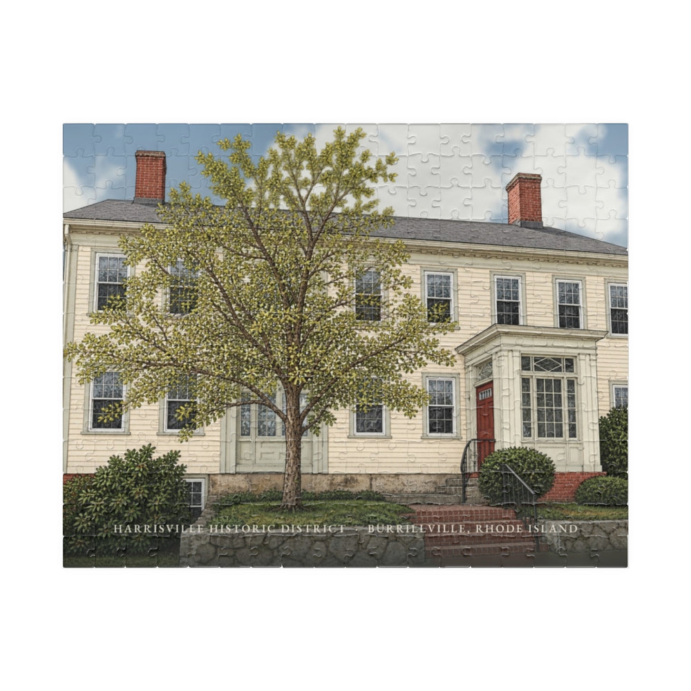 Burrillville Harrisville Historic District 252-Piece Jigsaw Puzzle - assembled