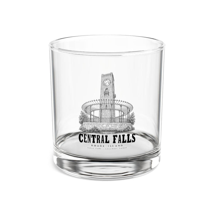 Central Falls Jenks Park / Cogswell Tower 10 oz Rocks Glass in Clear — front view