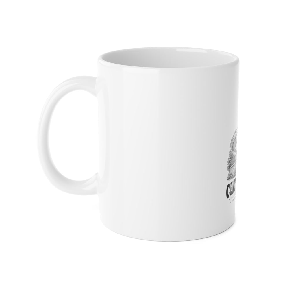 Central Falls Jenks Park / Cogswell Tower 11 oz Ceramic Mug in White — left view