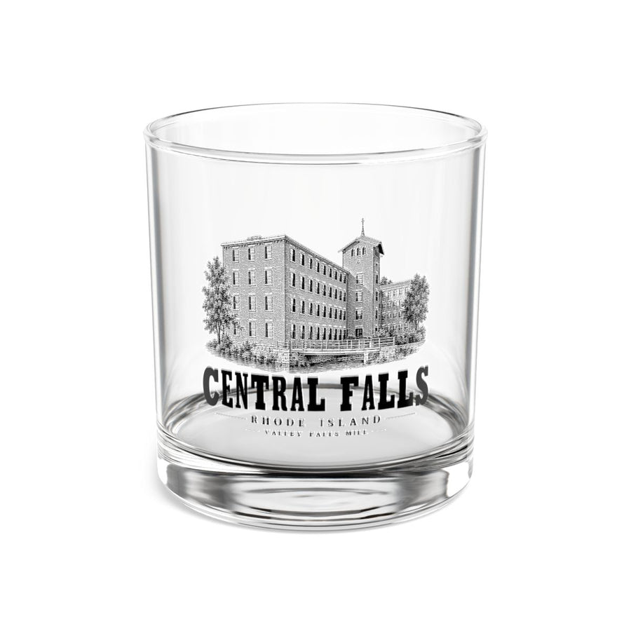 Central Falls Valley Falls Mill 10 oz Rocks Glass in Clear — front view