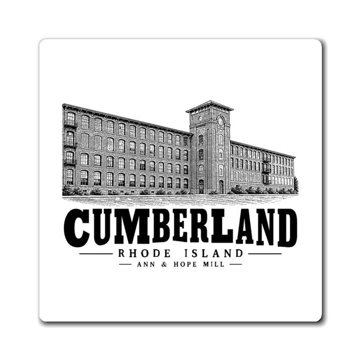 Cumberland Ann & Hope Mill 4 in Magnet in White — front view