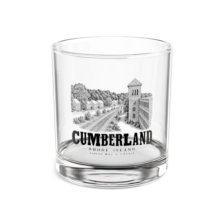 Cumberland Ashton Mill & Village 10 oz Rocks Glass in Clear — front view