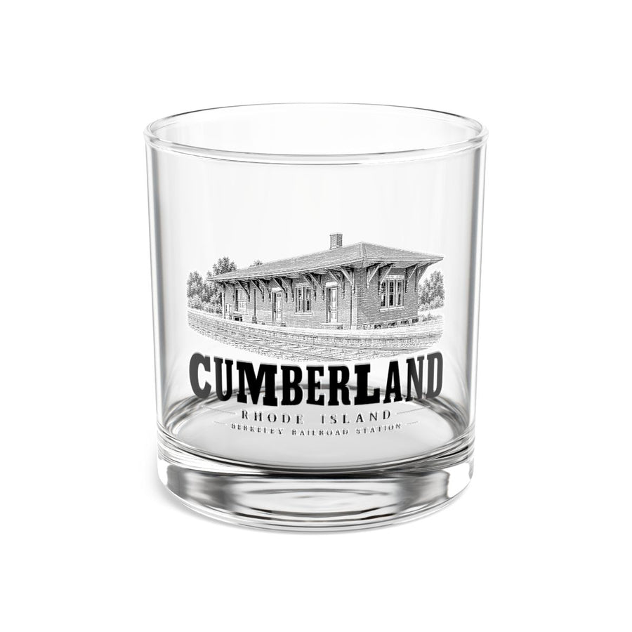 Cumberland Berkeley Railroad Station 10 oz Rocks Glass in Clear — front view