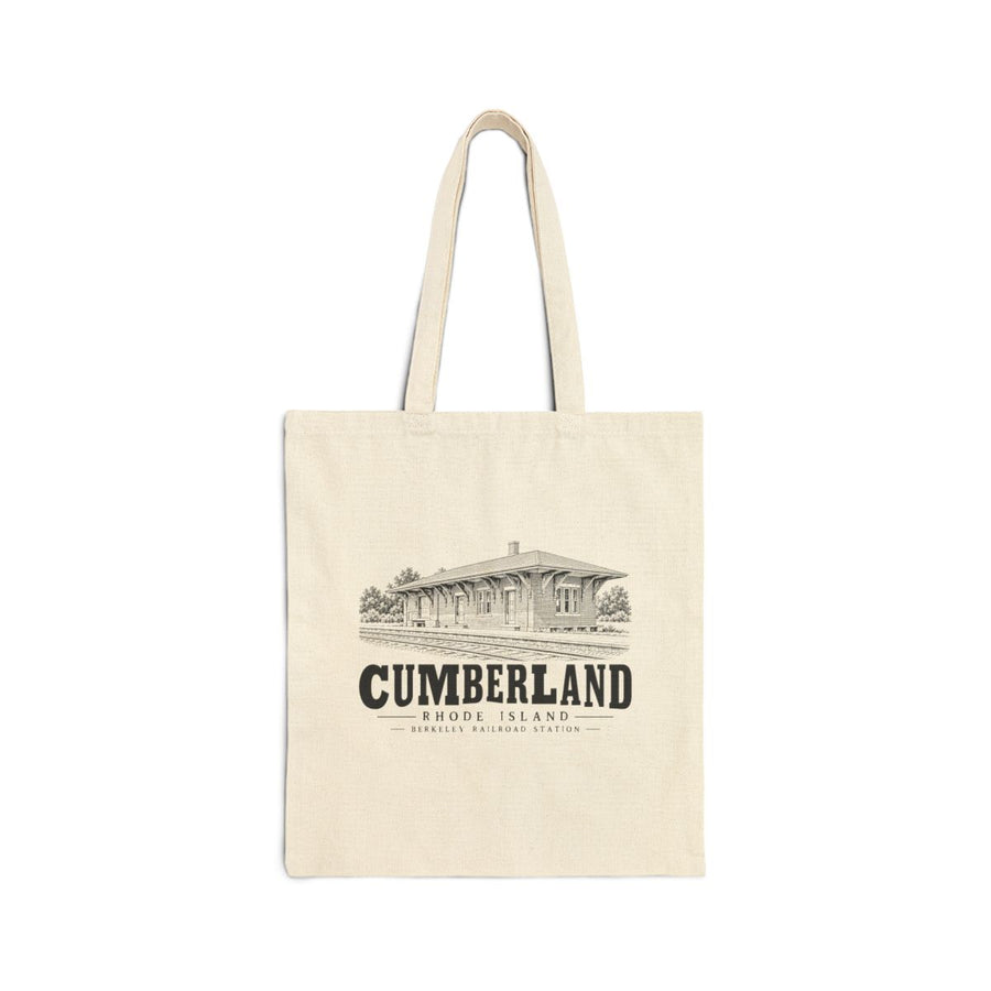 Cumberland Berkeley Railroad Station Heavy Canvas Tote in Natural — front view