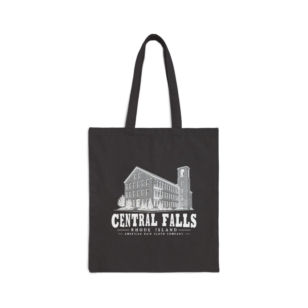 Central Falls American Hair Cloth Company Heavy Canvas Tote in Black — front view