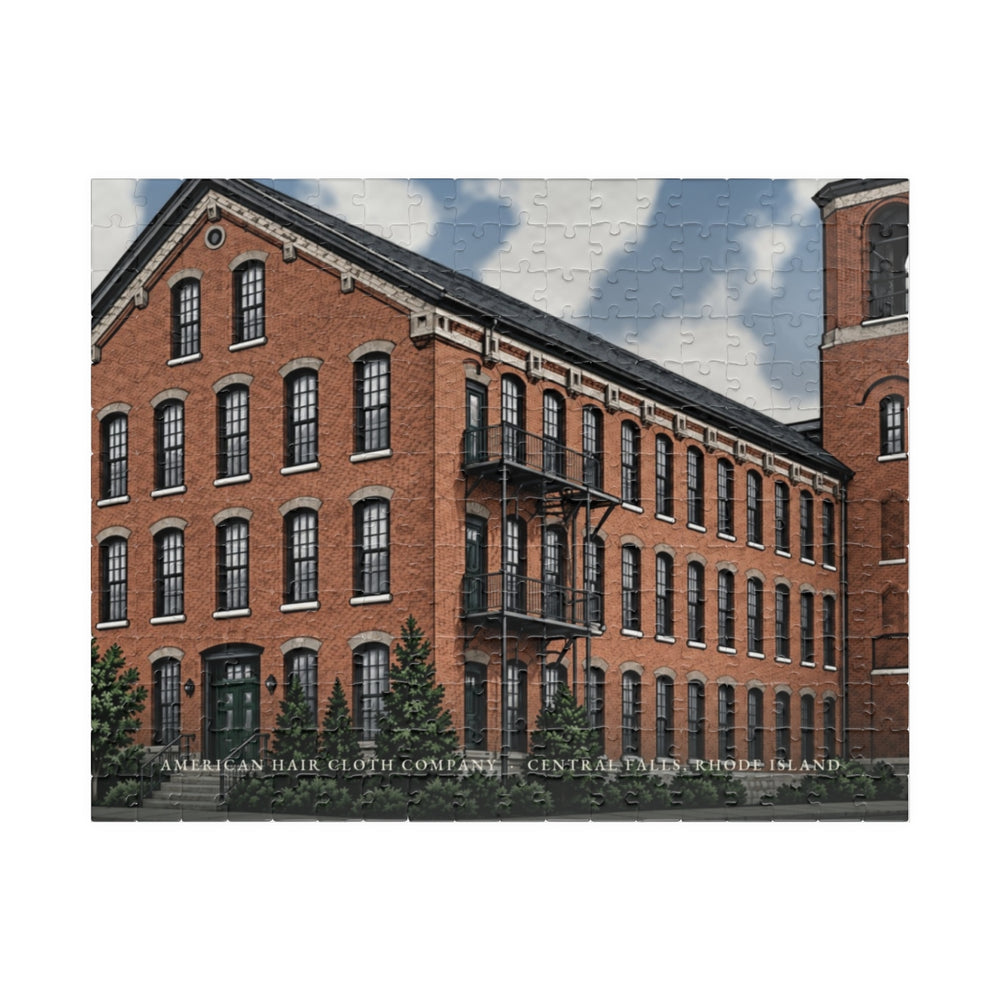 Central Falls American Hair Cloth Company 252-Piece Jigsaw Puzzle - assembled