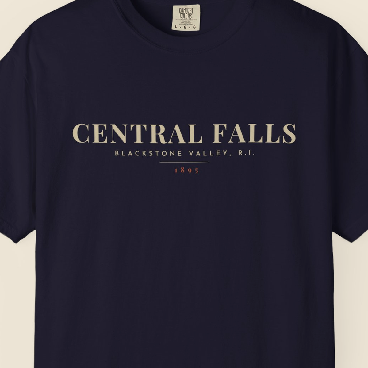 Central Falls River Map Tee