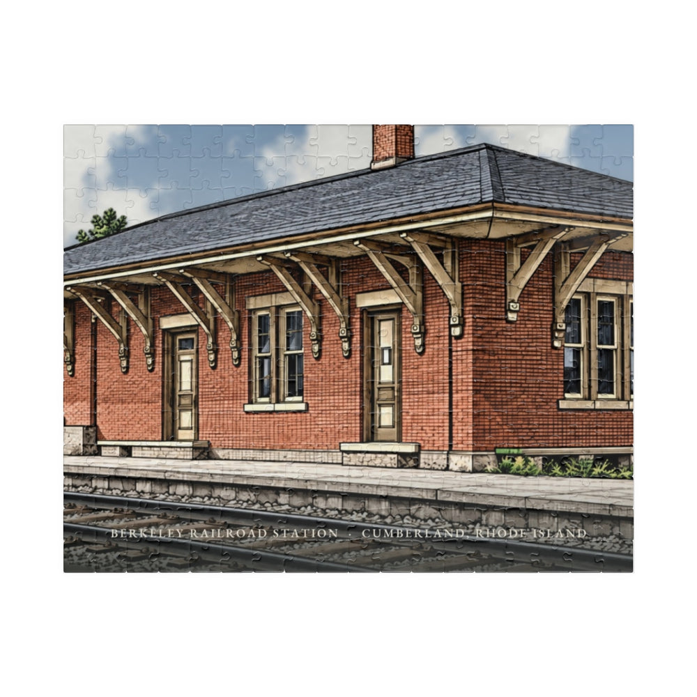 Cumberland Berkeley Railroad Station 252-Piece Jigsaw Puzzle - assembled