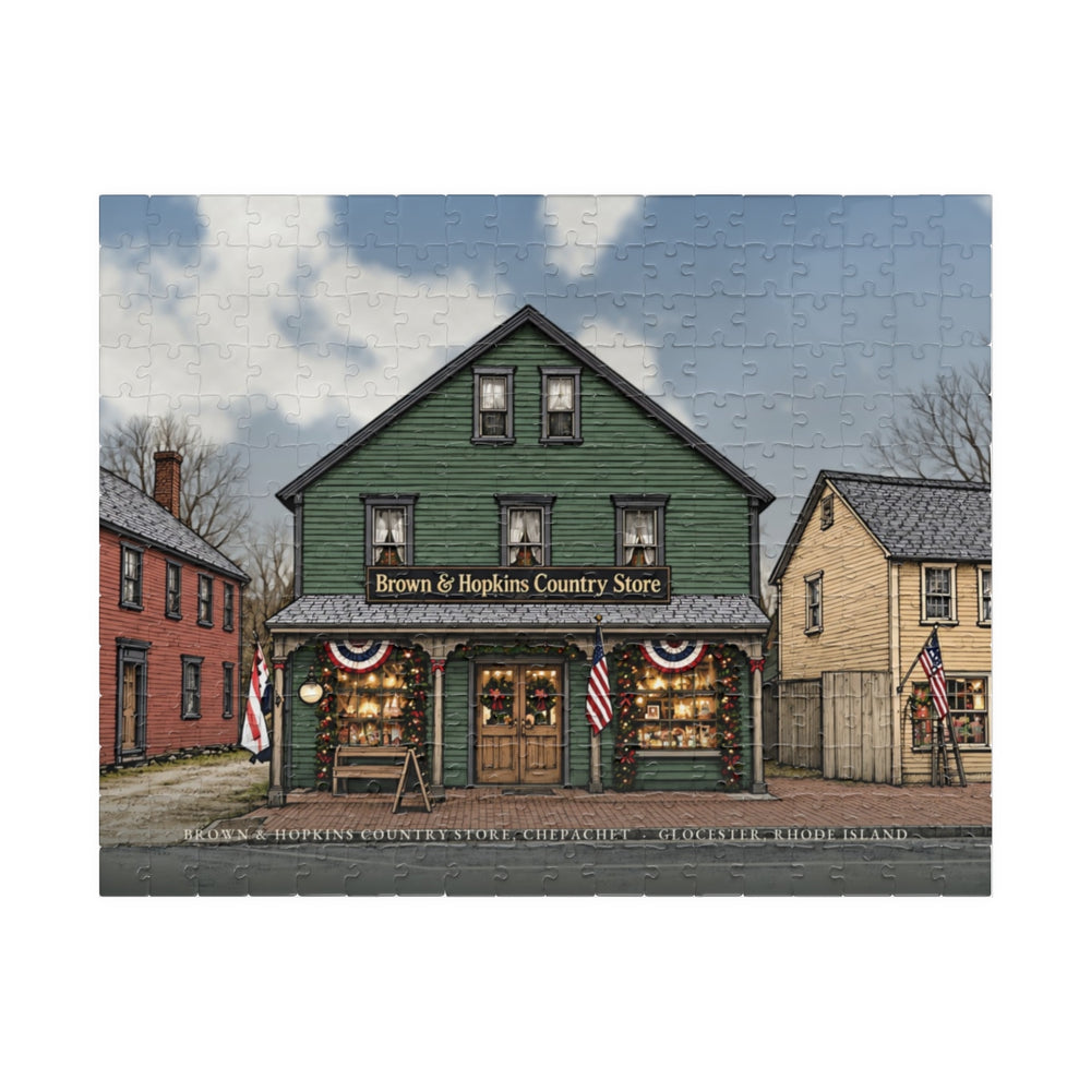 Glocester Brown & Hopkins Country Store, Chepachet 252-Piece Jigsaw Puzzle - assembled