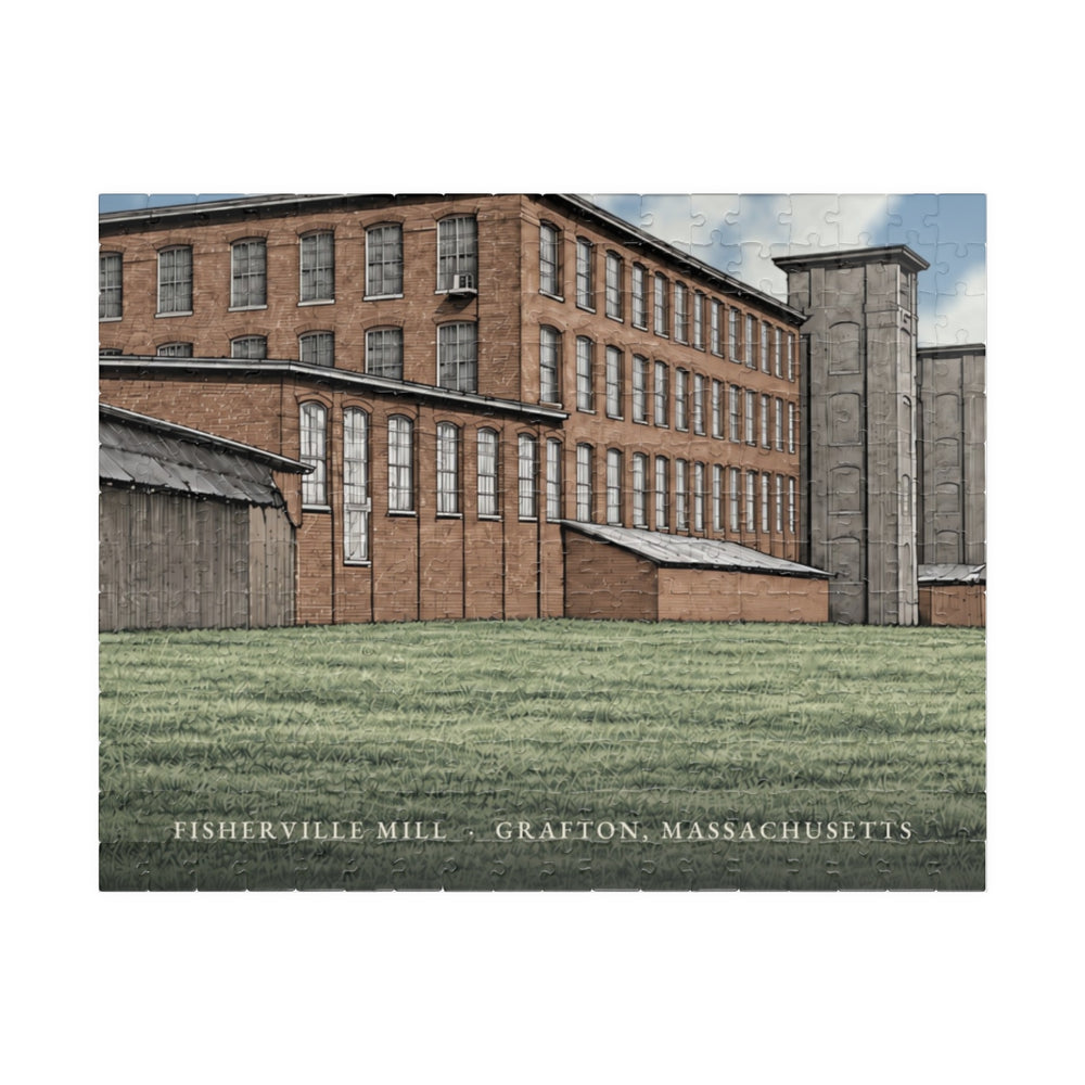 Grafton Fisherville Mill 252-Piece Jigsaw Puzzle - assembled