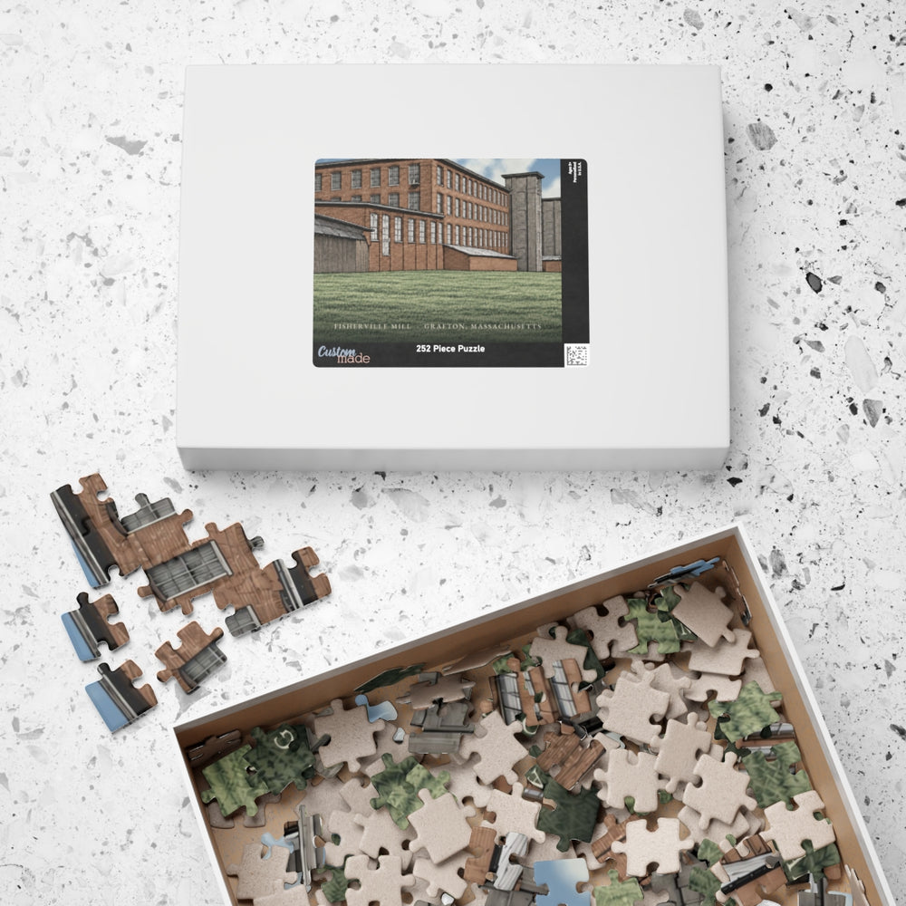 Grafton Fisherville Mill 252-Piece Jigsaw Puzzle - box lid