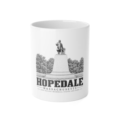 Hopedale Adin Ballou Memorial Statue and Park 11 oz Ceramic Mug front mockup