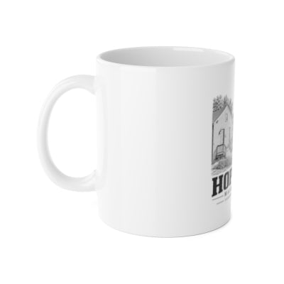 Hopedale Former Draper Factory 11 oz Ceramic Mug left mockup