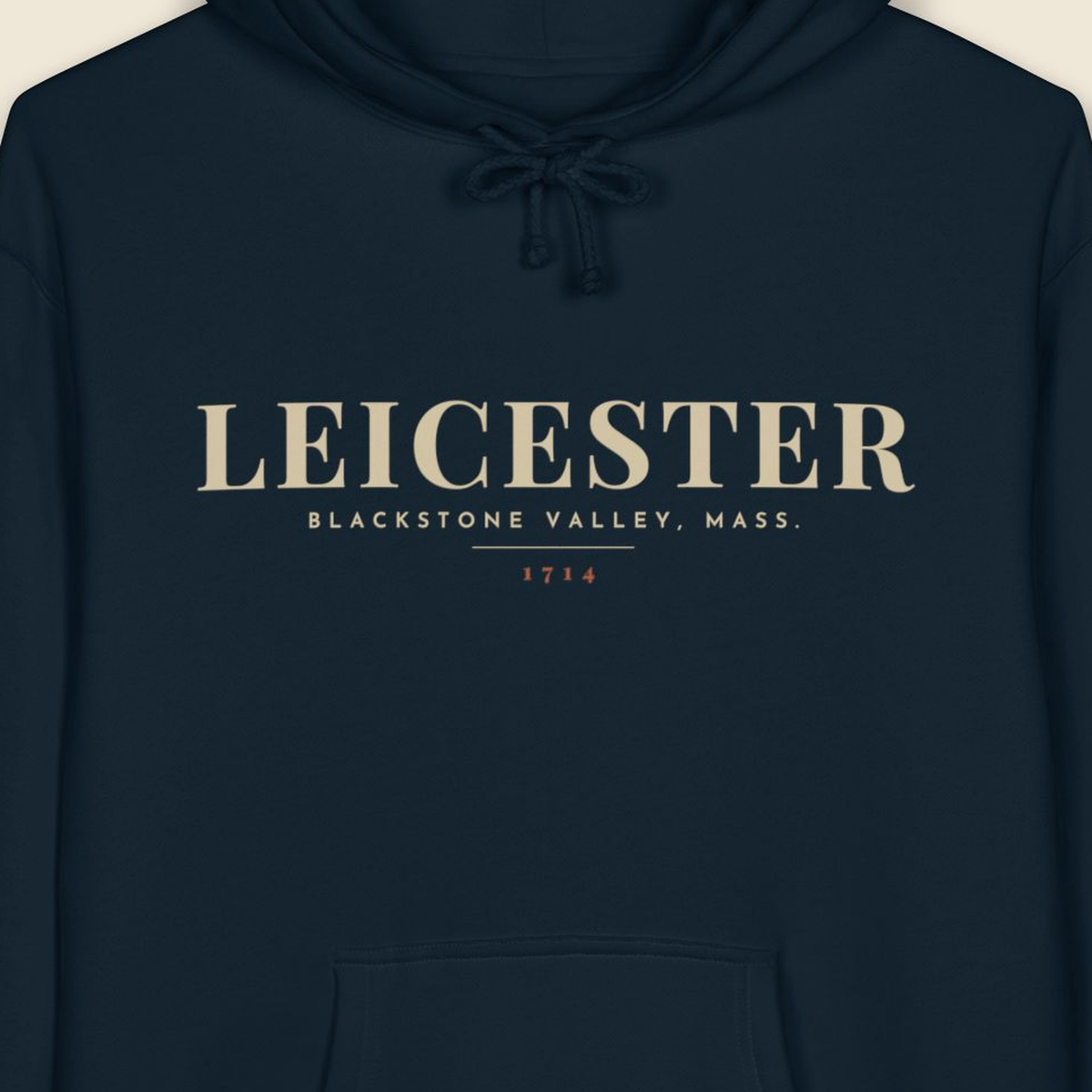 Leicester River Map Hoodie