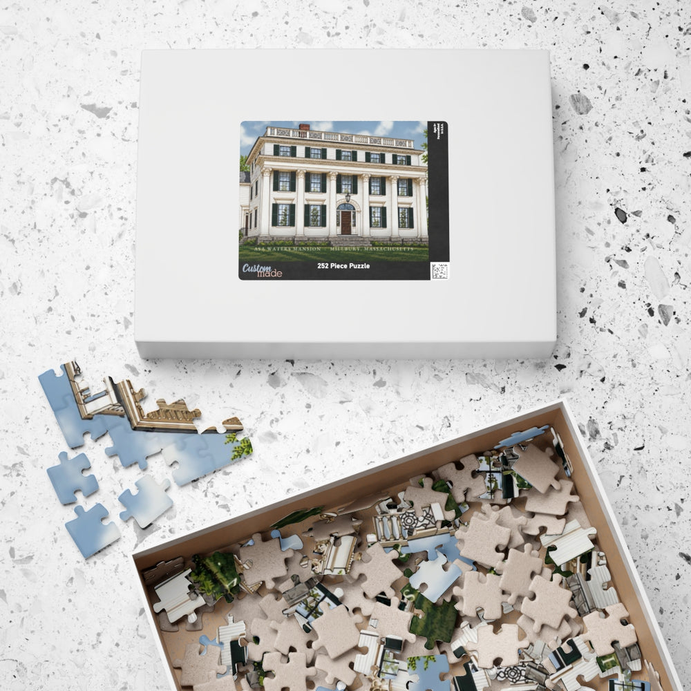 Millbury Asa Waters Mansion 252-Piece Jigsaw Puzzle - box lid