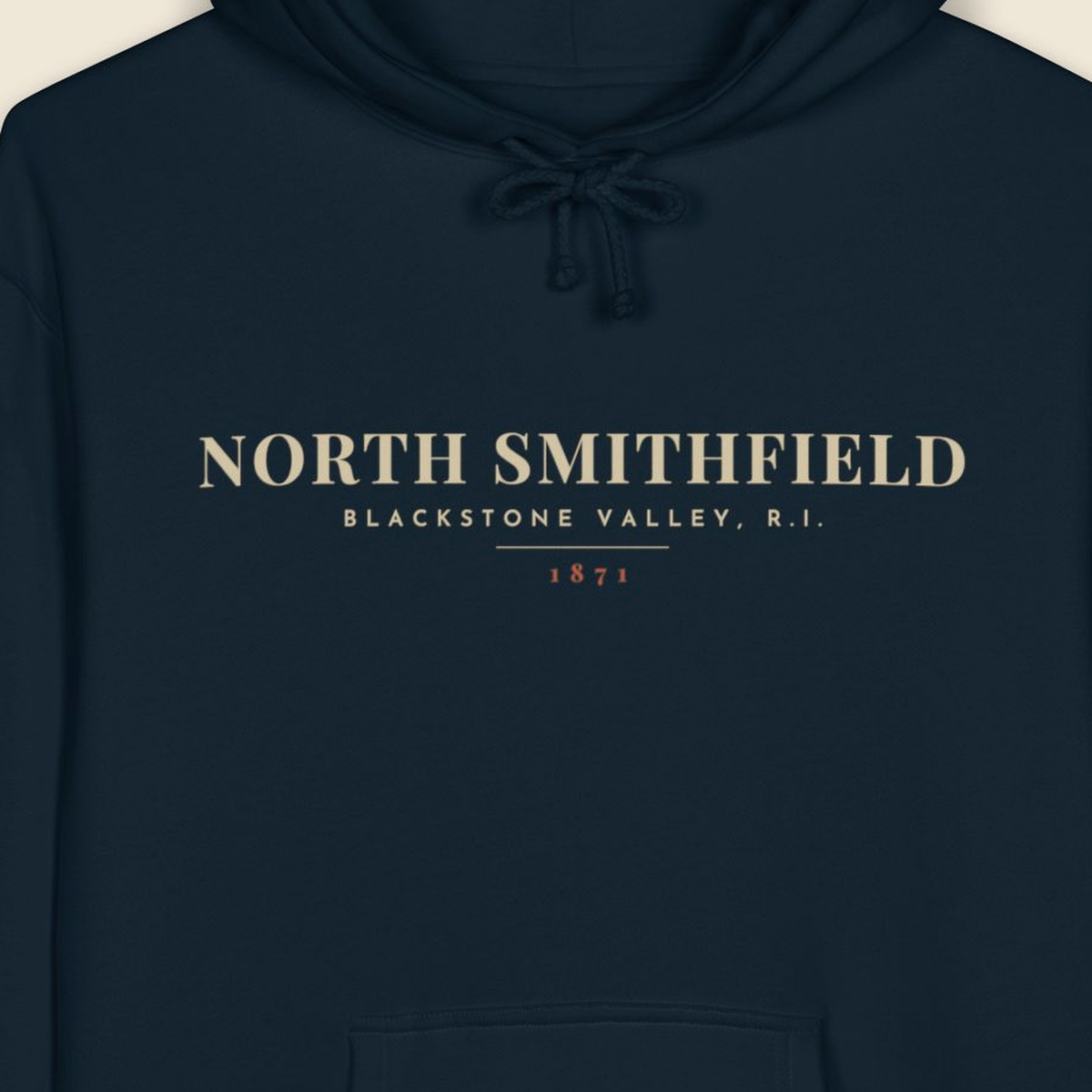 North Smithfield River Map Hoodie