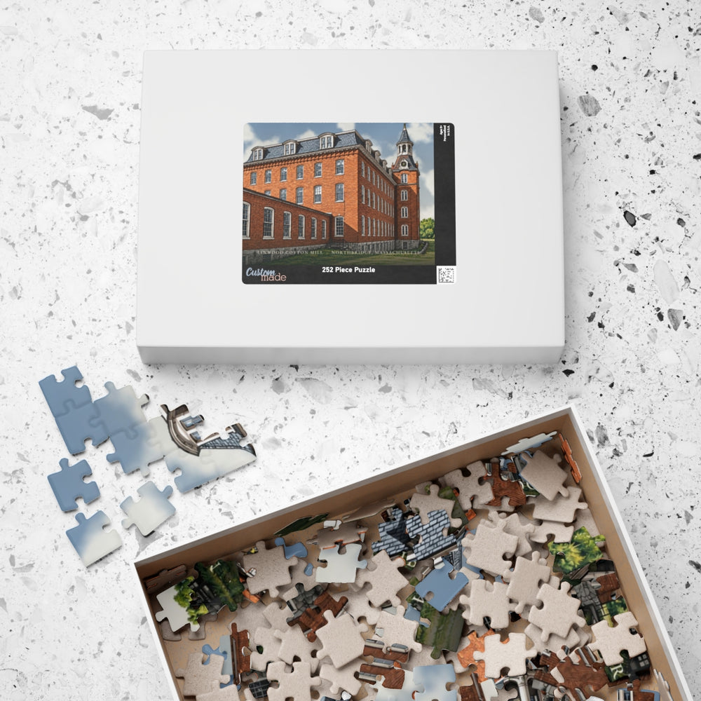 Northbridge Linwood Cotton Mill 252-Piece Jigsaw Puzzle - box lid