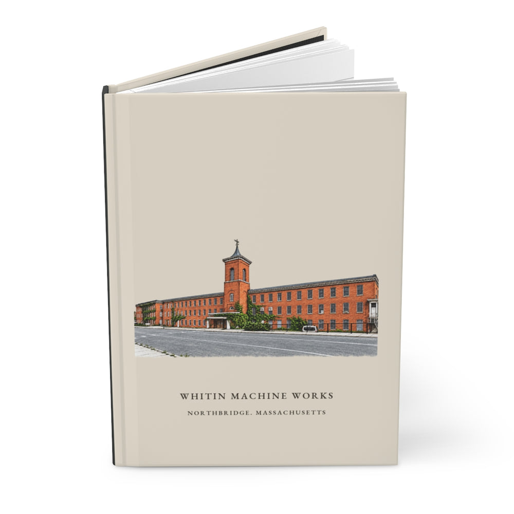 Northbridge Whitin Machine Works journal mockup showing the illustrated cover