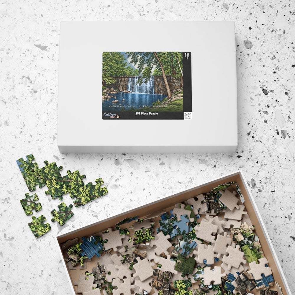 Sutton Manchaug Falls 252-Piece Jigsaw Puzzle - box lid